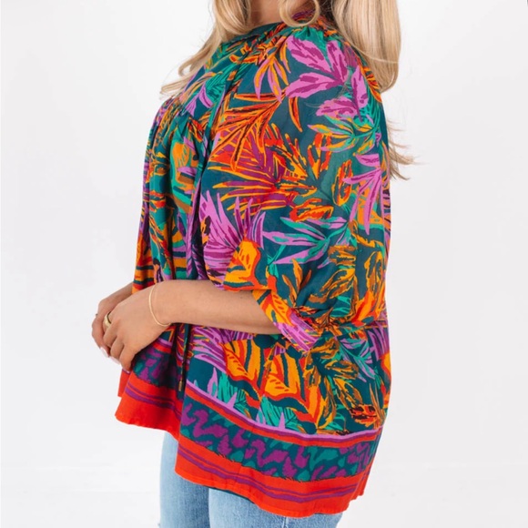 J. Marie The Asher Puff Sleeve Tunic Size Small NWT - Picture 6 of 13